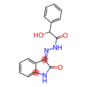 2-HYDROXY-N'-[(3Z)-2-OXO-1,2-DIHYDRO-3H-INDOL-3-YLIDENE]-2-PHENYLACETOHYDRAZIDE