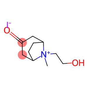 8-(2-HYDROXYETHYL)-8-METHYL-3-OXO-8-AZONIABICYCLO(3.2.1)OCTANEIODIDE