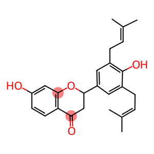 7-HYDROXY-2-[4-HYDROXY-3,5-BIS-(3-METHYL-BUT-2-ENYL)-PHENYL]-CHROMAN-4-ONE