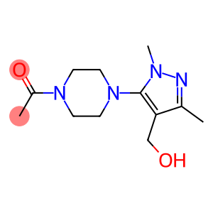 1-{4-[4-(hydroxymethyl)-1,3-dimethyl-1H-pyrazol-5-yl]piperazin-1-yl}ethan-1-one