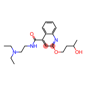 2-(3-Hydroxybutoxy)-N-(2-diethylaminoethyl)-4-quinolinecarboxamide