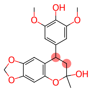 8-(4-Hydroxy-3,5-dimethoxyphenyl)-7,8-dihydro-6-methyl-6H-1,3-dioxolo[4,5-g][1]benzopyran-6-ol