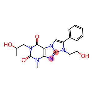 8-(2-Hydroxyethyl)-3-(2-hydroxypropyl)-1-methyl-7-phenyl-1H-imidazo[2,1-f]purine-2,4(3H,8H)-dione