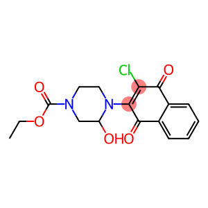 2-[2-Hydroxy-4-(ethoxycarbonyl)piperazin-1-yl]-3-chloro-1,4-naphthoquinone