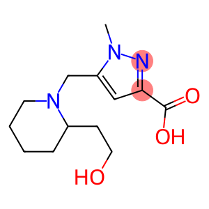 5-[2-(2-Hydroxy-ethyl)-piperidin-1-ylMethyl]-1-Methyl-1H-pyrazole-3-carboxylic acid