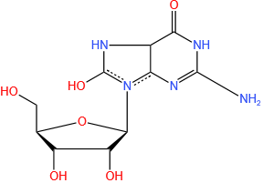 8-Hydroxy Guanosine-13C,15N2