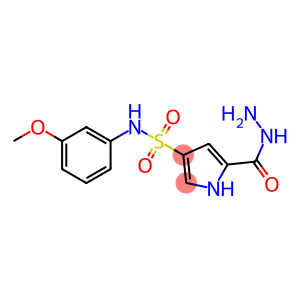 5-(hydrazinocarbonyl)-N-(3-methoxyphenyl)-1H-pyrrole-3-sulfonamide