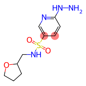 6-hydrazinyl-N-(oxolan-2-ylmethyl)pyridine-3-sulfonamide