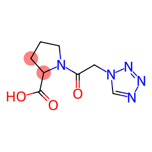 1-(1H-tetrazol-1-ylacetyl)pyrrolidine-2-carboxylic acid