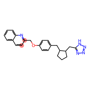 2-[4-[2-(1H-Tetrazol-5-ylmethyl)cyclopentylmethyl]phenoxymethyl]quinoline