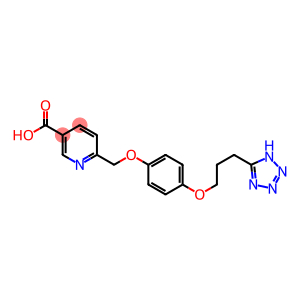 6-[4-[3-(1H-Tetrazol-5-yl)propoxy]phenoxymethyl]pyridine-3-carboxylic acid