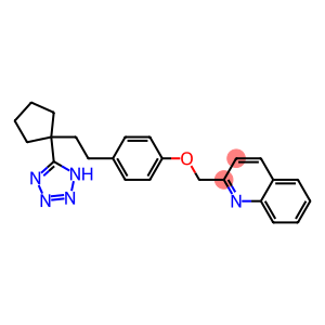 2-[4-[2-[1-(1H-Tetrazol-5-yl)cyclopentyl]ethyl]phenoxymethyl]quinoline