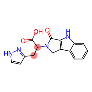 3-(1H-Pyrazol-3-yl)-2-[[1,2,3,4-tetrahydro-3-oxopyrrolo[3,4-b]indol]-2-yl]propionic acid