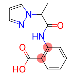 2-[2-(1H-pyrazol-1-yl)propanamido]benzoic acid