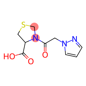 3-[2-(1H-pyrazol-1-yl)acetyl]-1,3-thiazolidine-4-carboxylic acid