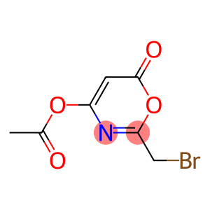 6H-1,3-Oxazin-6-one, 4-acetoxy-2-bromomethyl-