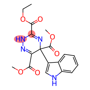 5-(1H-Indol-3-yl)-3-(ethoxycarbonyl)-5-(methoxycarbonyl)-6-(methoxycarbonyl)-2,5-dihydro-1,2,4-triazine