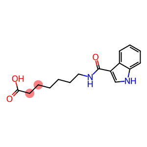 7-[(1H-indol-3-ylcarbonyl)amino]heptanoic acid