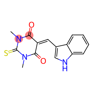 5-(1H-indol-3-ylmethylene)-1,3-dimethyl-2-thioxodihydro-4,6(1H,5H)-pyrimidinedione