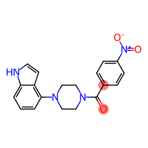 [4-(1H-indol-4-yl)piperazino](4-nitrophenyl)methanone