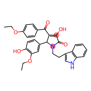 1-(2-(1H-INDOL-3-YL)ETHYL)-5-(3-ETHOXY-4-HYDROXYPHENYL)-4-(4-ETHOXYBENZOYL)-3-HYDROXY-1H-PYRROL-2(5H)-ONE