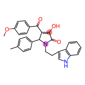 1-(2-(1H-INDOL-3-YL)ETHYL)-3-HYDROXY-4-(4-METHOXYBENZOYL)-5-P-TOLYL-1H-PYRROL-2(5H)-ONE