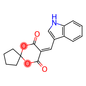 8-(1H-INDOL-3-YLMETHYLENE)-6,10-DIOXASPIRO[4.5]DECANE-7,9-DIONE