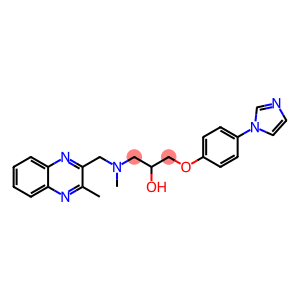 2-[4-(1H-Imidazol-1-yl)phenoxy]-1-[[N-(3-methyl-2-quinoxalinylmethyl)methylamino]methyl]ethanol