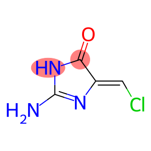 4H-Imidazol-4-one,  2-amino-5-(chloromethylene)-3,5-dihydro-