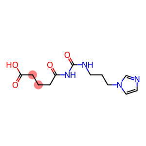 5-({[3-(1H-imidazol-1-yl)propyl]carbamoyl}amino)-5-oxopentanoic acid