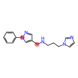 [3-(1H-imidazol-1-yl)propyl][(1-phenyl-1H-pyrazol-4-yl)methyl]amine