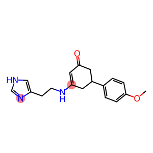 3-{[2-(1H-IMIDAZOL-4-YL)ETHYL]AMINO}-5-(4-METHOXYPHENYL)CYCLOHEX-2-EN-1-ONE