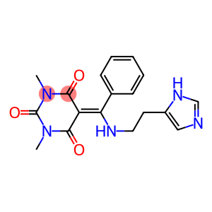 5-[{[2-(1H-IMIDAZOL-5-YL)ETHYL]AMINO}(PHENYL)METHYLENE]-1,3-DIMETHYLPYRIMIDINE-2,4,6(1H,3H,5H)-TRIONE