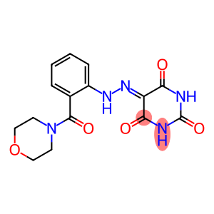 2,4,5,6(1H,3H)-pyrimidinetetrone 5-{N-[2-(4-morpholinylcarbonyl)phenyl]hydrazone}