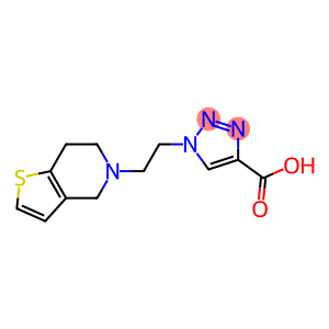 1-(2-{4H,5H,6H,7H-thieno[3,2-c]pyridin-5-yl}ethyl)-1H-1,2,3-triazole-4-carboxylic acid