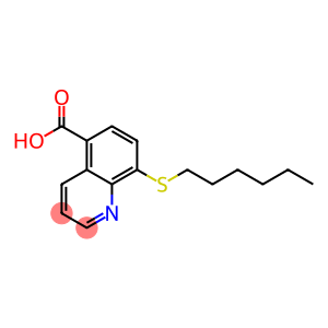 8-[Hexylthio]quinoline-5-carboxylic acid