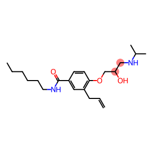 1-[4-[Hexylcarbamoyl]-2-(2-propenyl)phenoxy]-3-[isopropylamino]-2-propanol