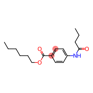 hexyl 4-(butyrylamino)benzoate