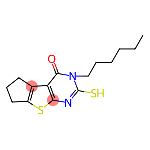 5-HEXYL-6-MERCAPTO-1,2,3,5-TETRAHYDRO-8-THIA-5,7-DIAZA-CYCLOPENTA[A]INDEN-4-ONE