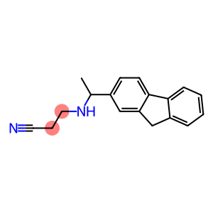 3-{[1-(9H-fluoren-2-yl)ethyl]amino}propanenitrile