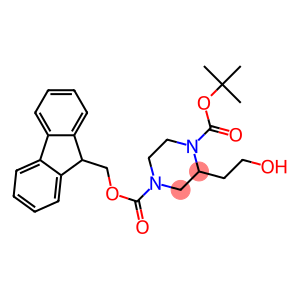 4-(9H-fluoren-9-yl)Methyl 1-tert-butyl 2-(2-hydroxyethyl)piperazine-1,4-dicarboxylate