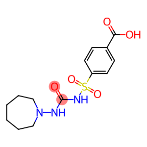 1-[(Hexahydro-1H-azepin)-1-yl]-3-[(4-carboxyphenyl)sulfonyl]urea