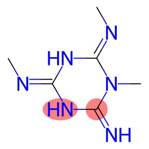 Hexahydro-1-methyl-2-imino-4,6-bis(methylimino)-1,3,5-triazine