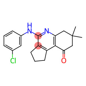1,2,3,6,7,8-Hexahydro-4-(3-chlorophenylamino)-7,7-dimethyl-9H-cyclopenta[c]quinolin-9-one