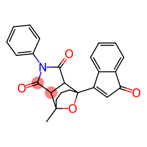 Hexahydro-4-(1-oxo-1H-inden-3-yl)-8-methyl-4,8-epoxy-2-phenylcyclohepta[c]pyrrole-1,3(2H,3aH)-dione