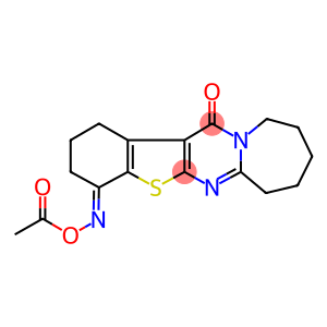 2,3,8,9,10,11-hexahydro[1]benzothieno[2',3':4,5]pyrimido[1,2-a]azepine-4,13(1H,7H)-dione 4-(O-acetyloxime)