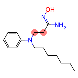3-[heptyl(phenyl)amino]-N'-hydroxypropanimidamide