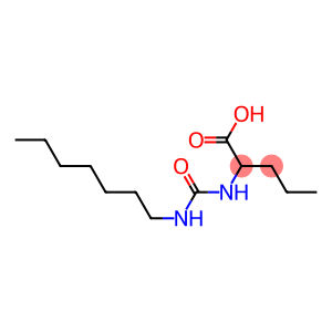 2-[(heptylcarbamoyl)amino]pentanoic acid