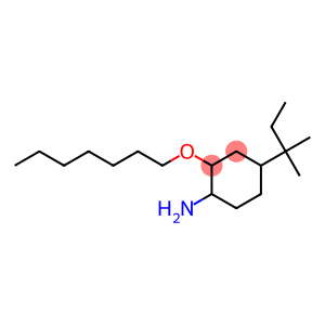 2-(heptyloxy)-4-(2-methylbutan-2-yl)cyclohexan-1-amine