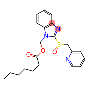 1-Heptanoyloxymethyl-2-[(2-pyridinyl)methylsulfinyl]-1H-benzimidazole